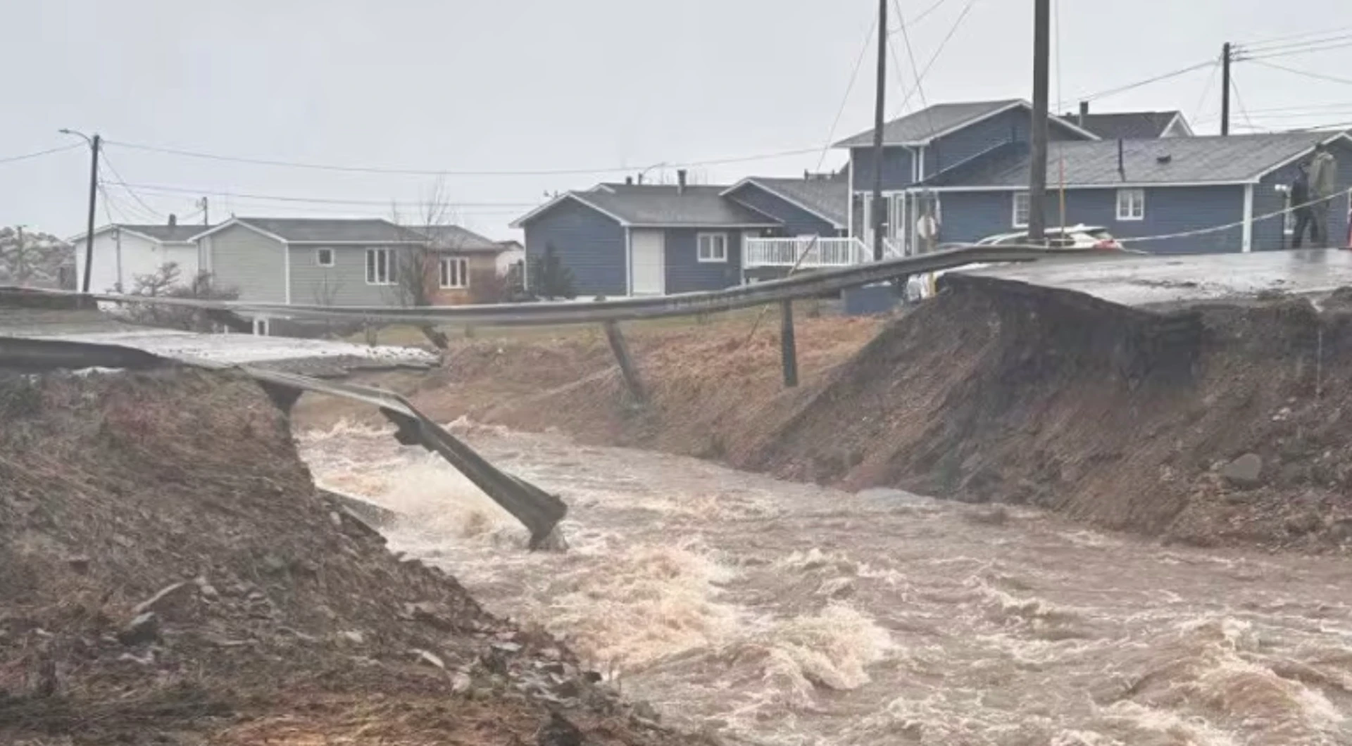 Heavy rains result in major washouts on Newfoundland's west coast The