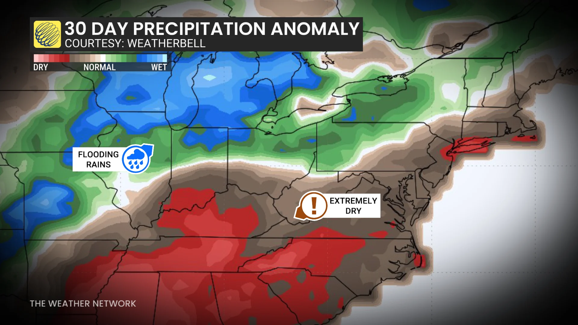 30 Day Precipitation Anomaly
