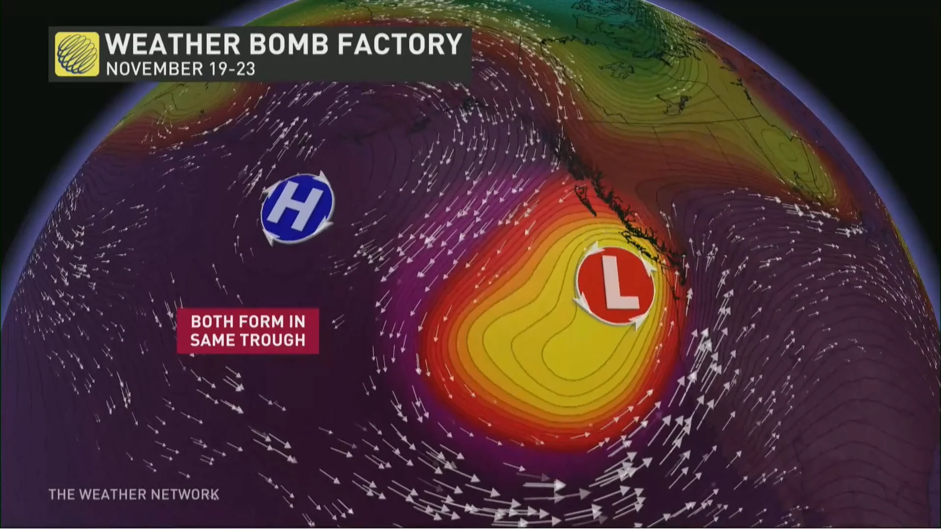 Bomb Cylcone Upper Level Pattern