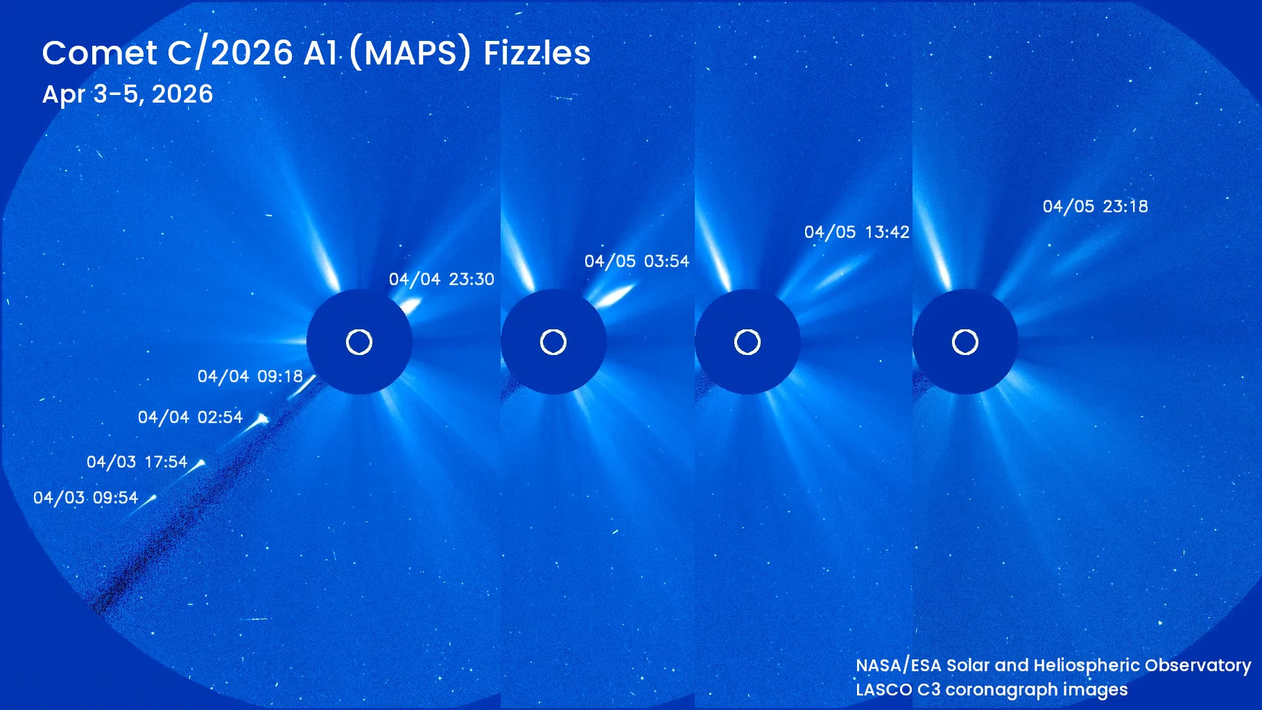 Comet MAPS fizzles - updated