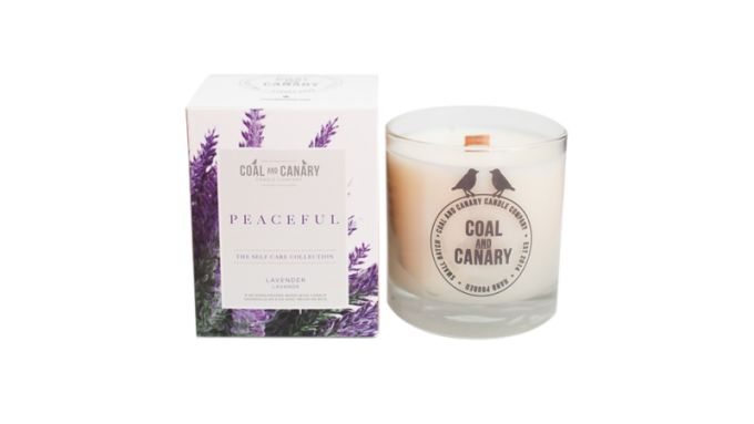 Coal and Canary, Peaceful Candle, CANVA, Canadian Candles