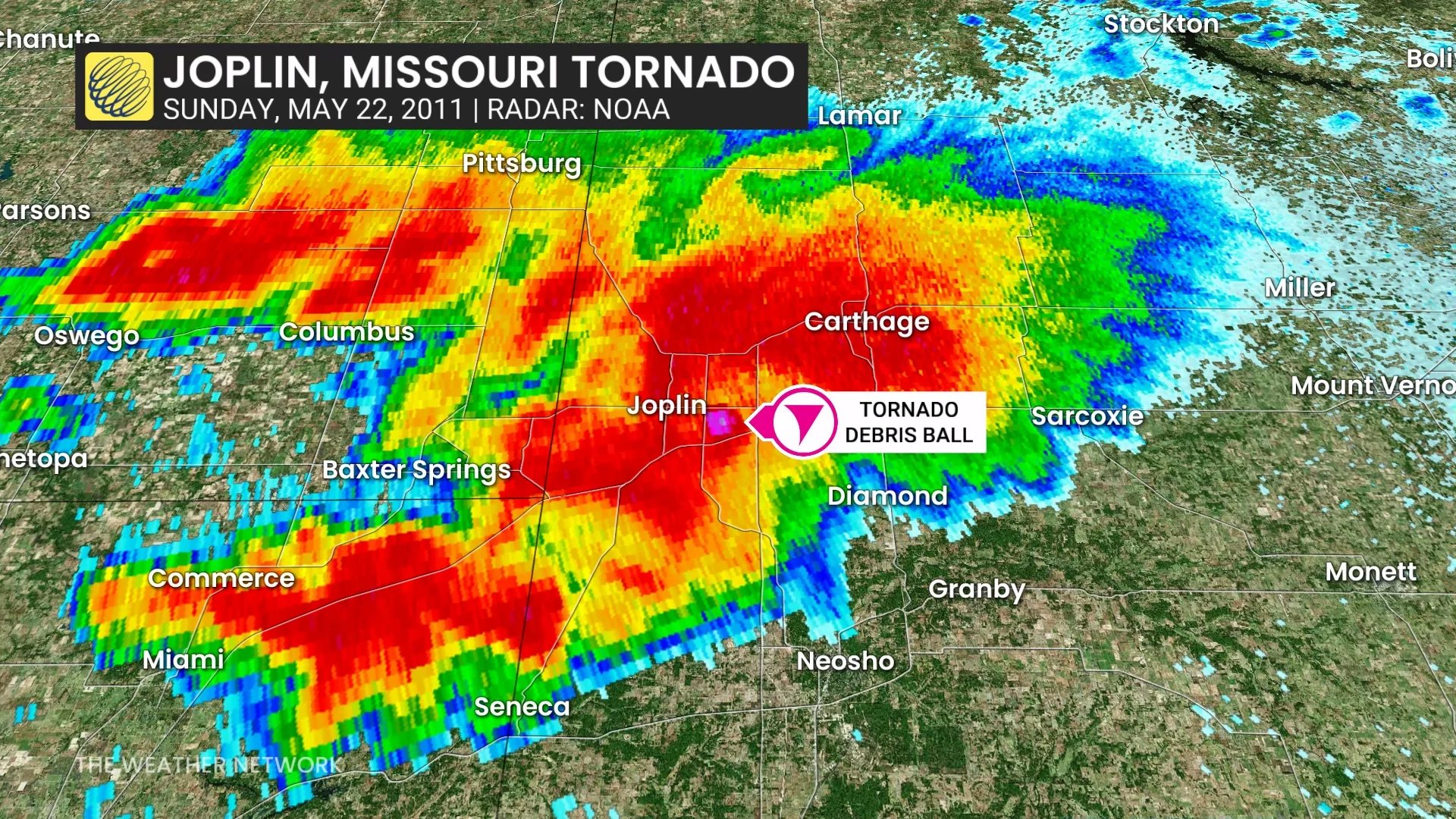 Joplin Missouri Tornado Radar May 22 2011