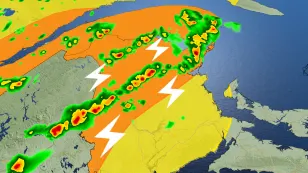 Parts of the Maritimes to see severe storms, tornado risk on Friday
