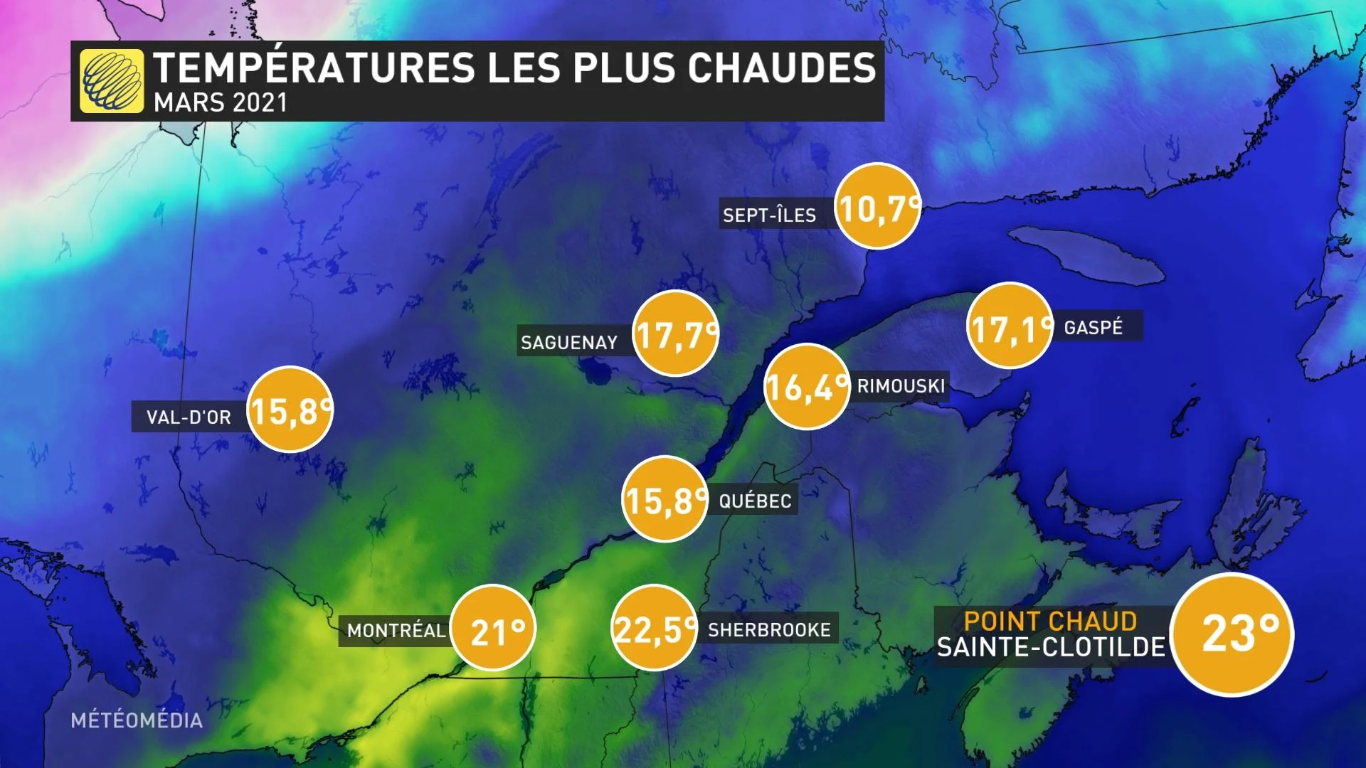 TEMPÉRATURES CHAUDES MARS