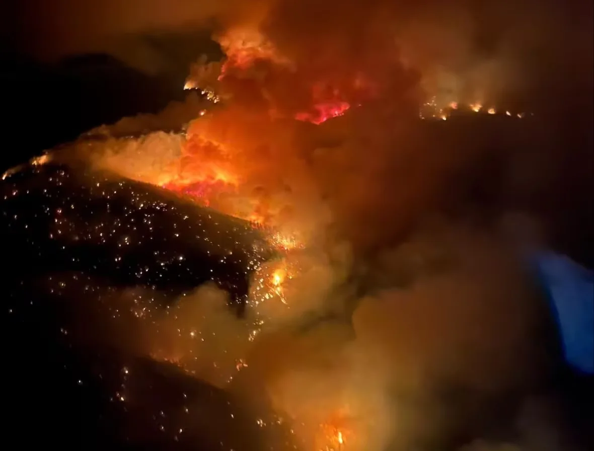 (CBC) BC Wildfire Service Shetland Creek Fire