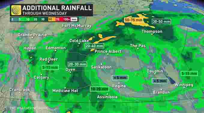 The Climate Community – Extra rain, highly effective winds proceed to hit Alberta and Saskatchewan