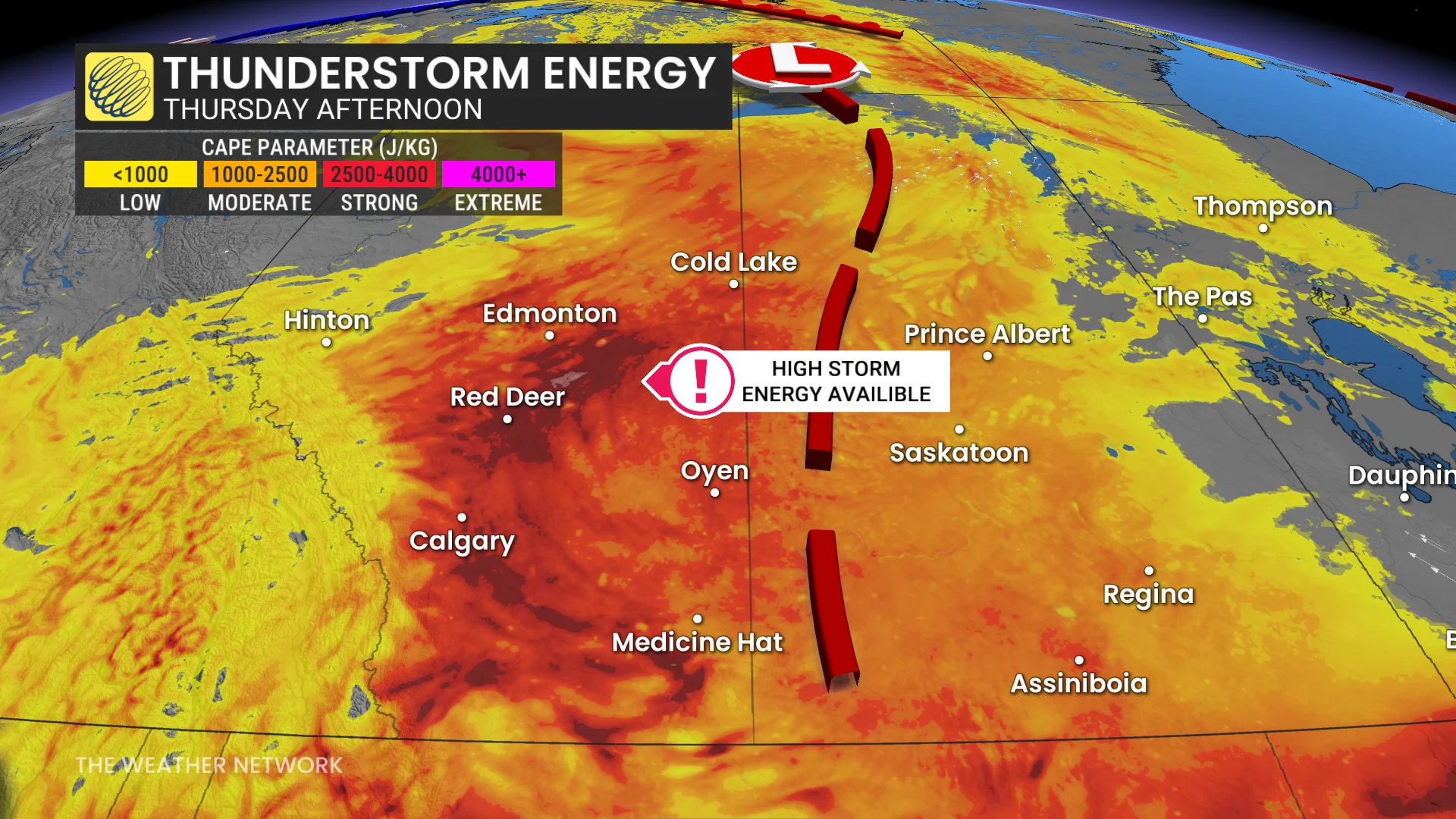 Baron - Alberta Thursday thunderstorm energy - July 15