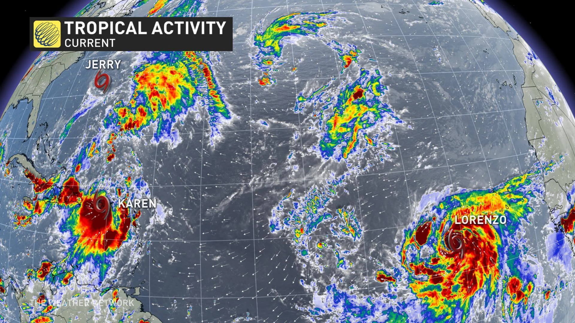 Three tropical cyclones continue to spin in the Atlantic