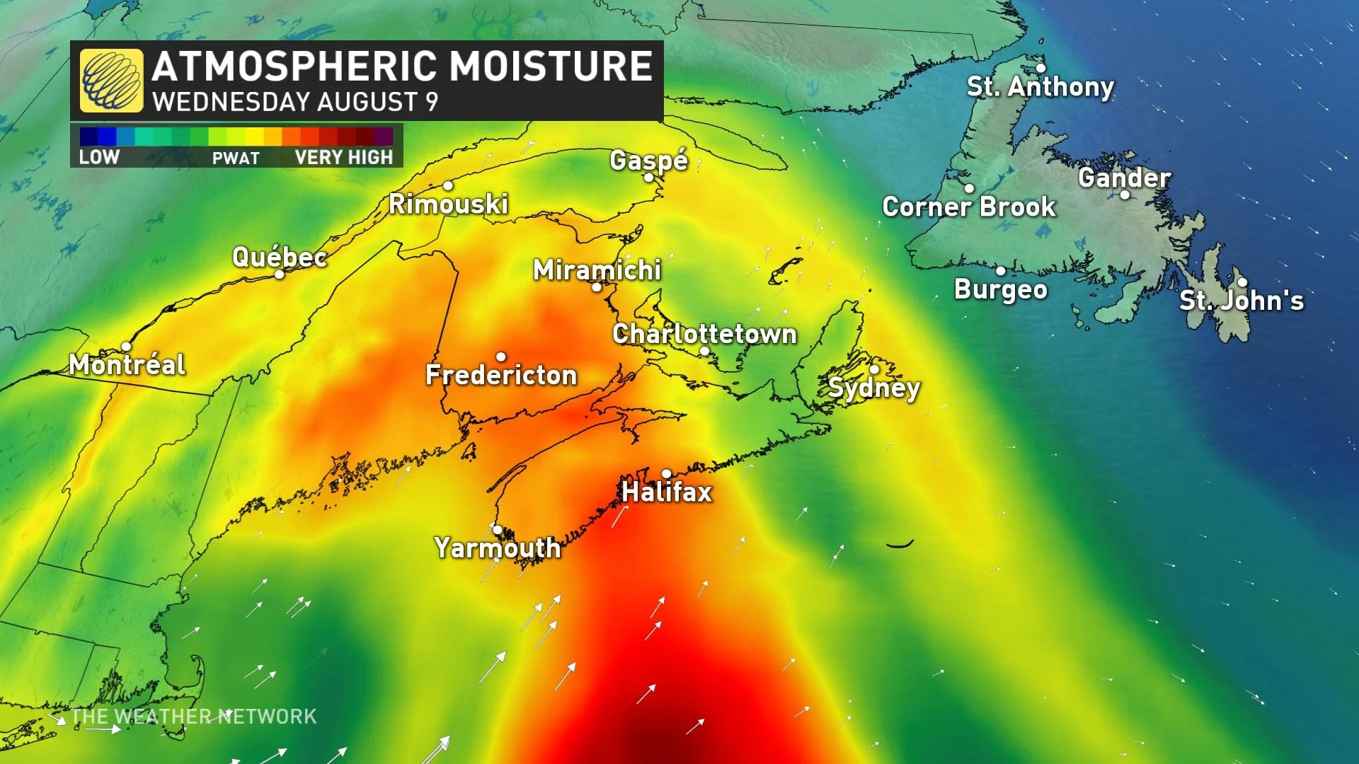 Heavy rain continues to impact the Maritimes - The Weather Network