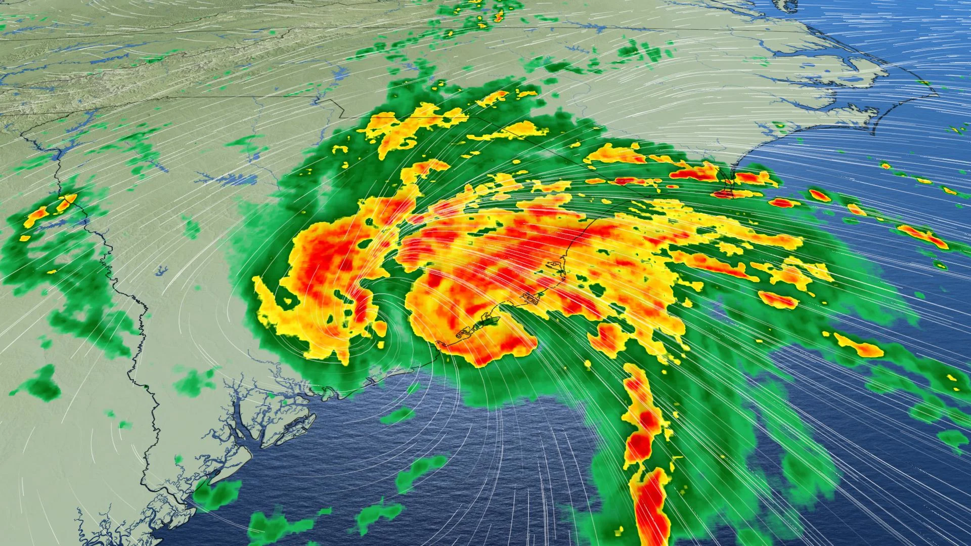 Bertha makes landfall in South Carolina, heavy rain and intense winds expected
