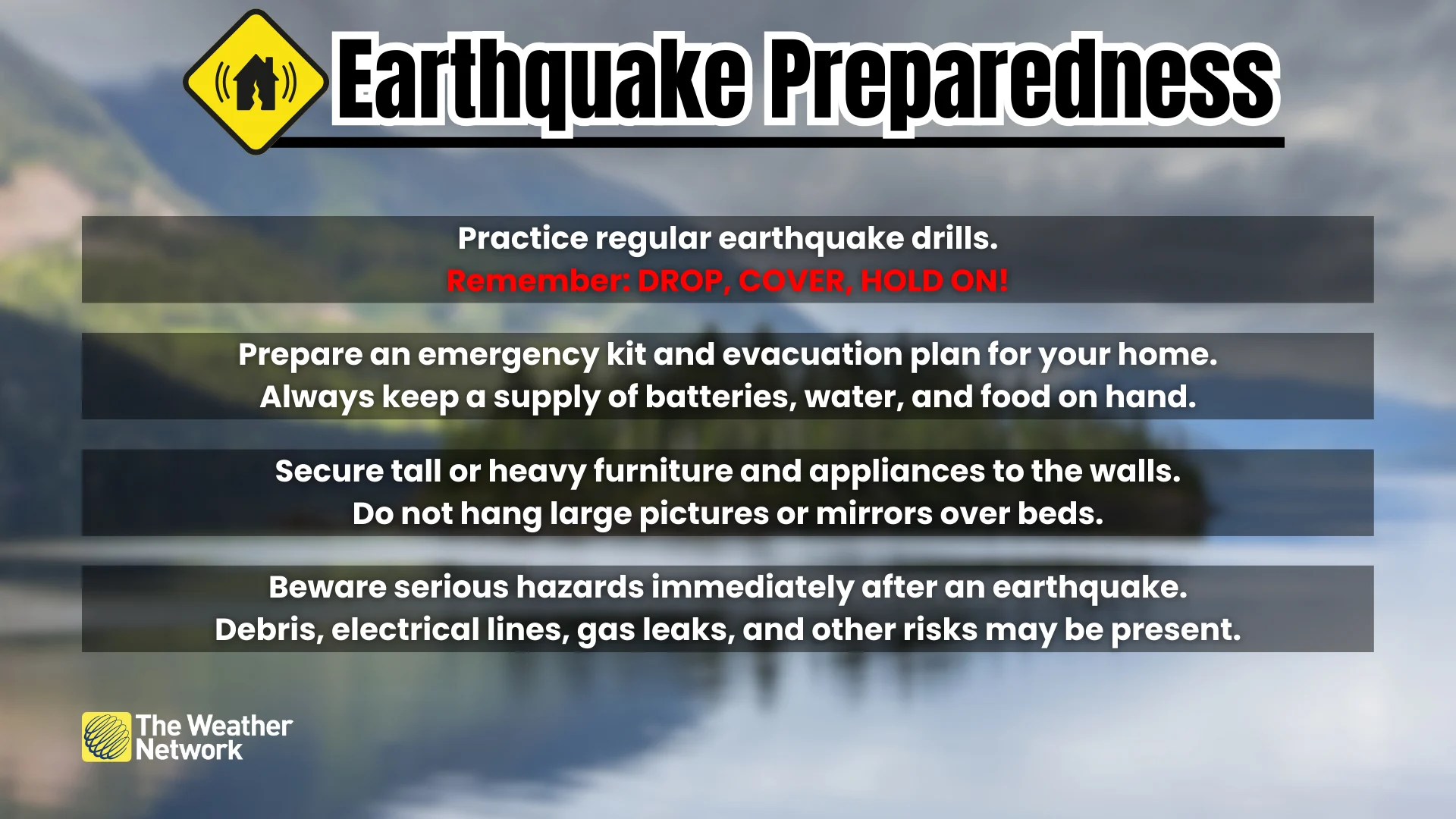 Earthquake Quick Tips