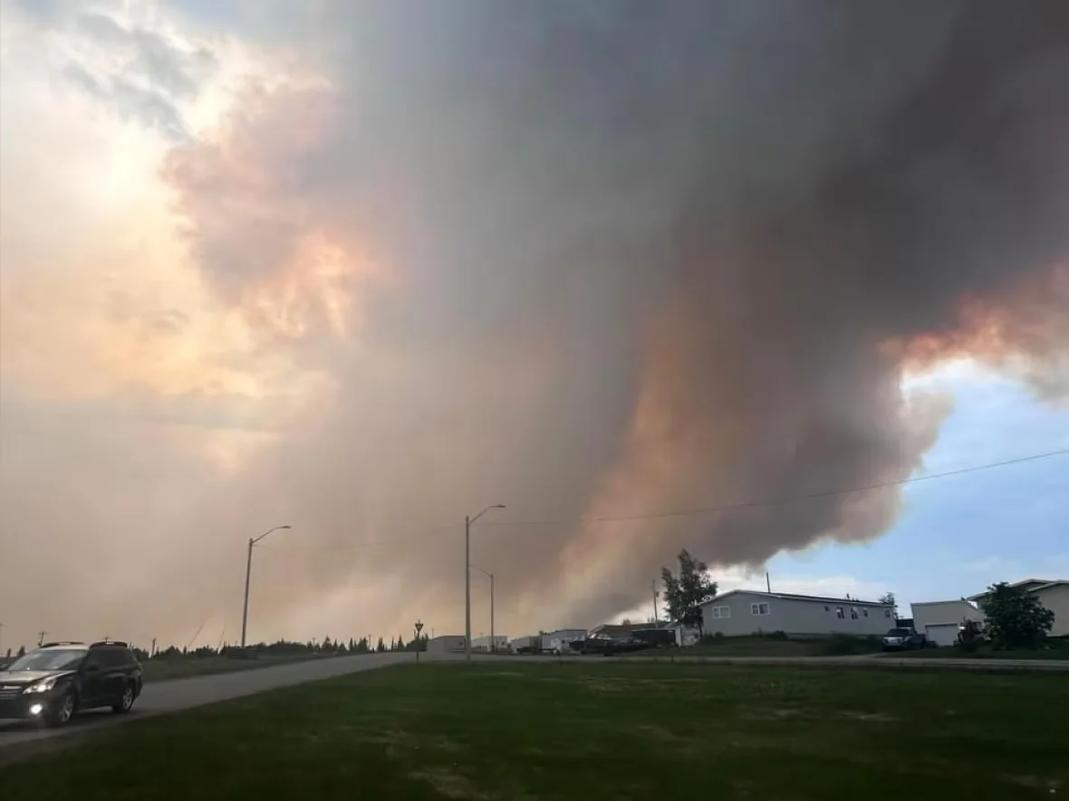 churchill-falls-wildfire via CBC (Sabrina Morris)