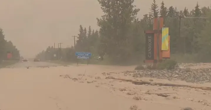 CBC - Damage from the June rainfall and flooding in Alberta