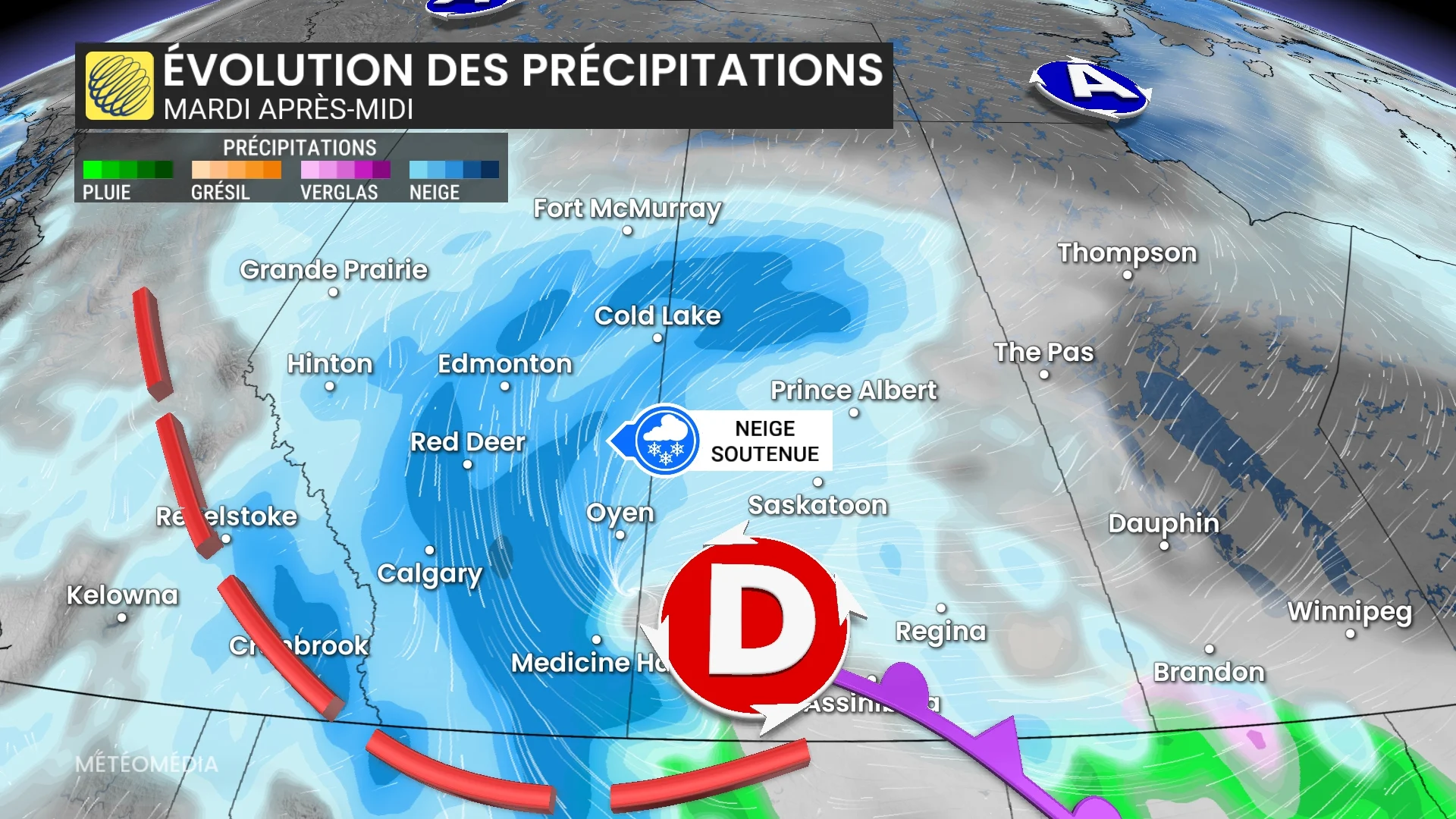 evolution des precipitations