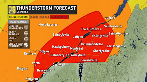 The Weather Network - Severe Storms Fire Up In Eastern Ontario, Quebec ...