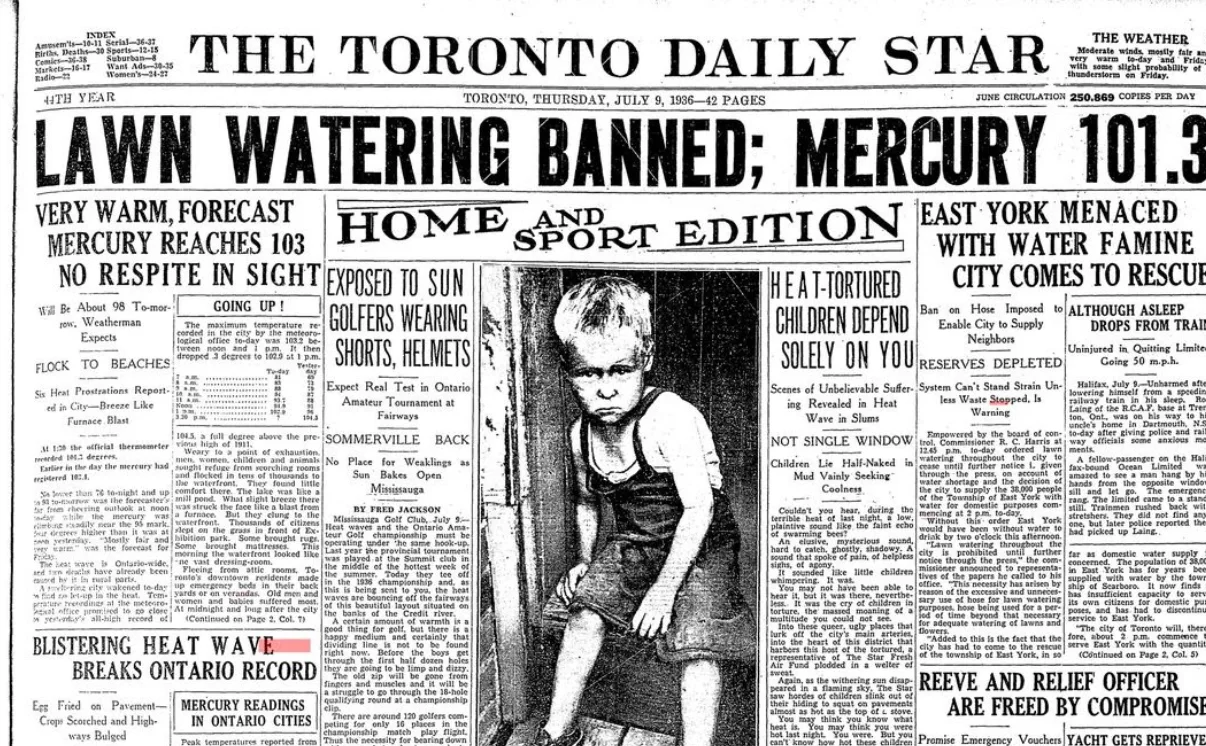 July 9, 1936 - The Toronto Daily Star