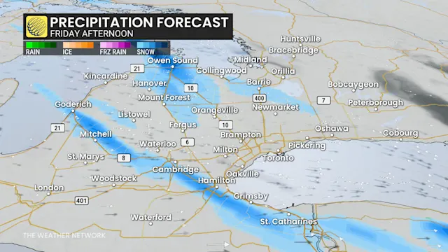 20-50 cm possible as dangerous snow squalls continue Friday - The ...
