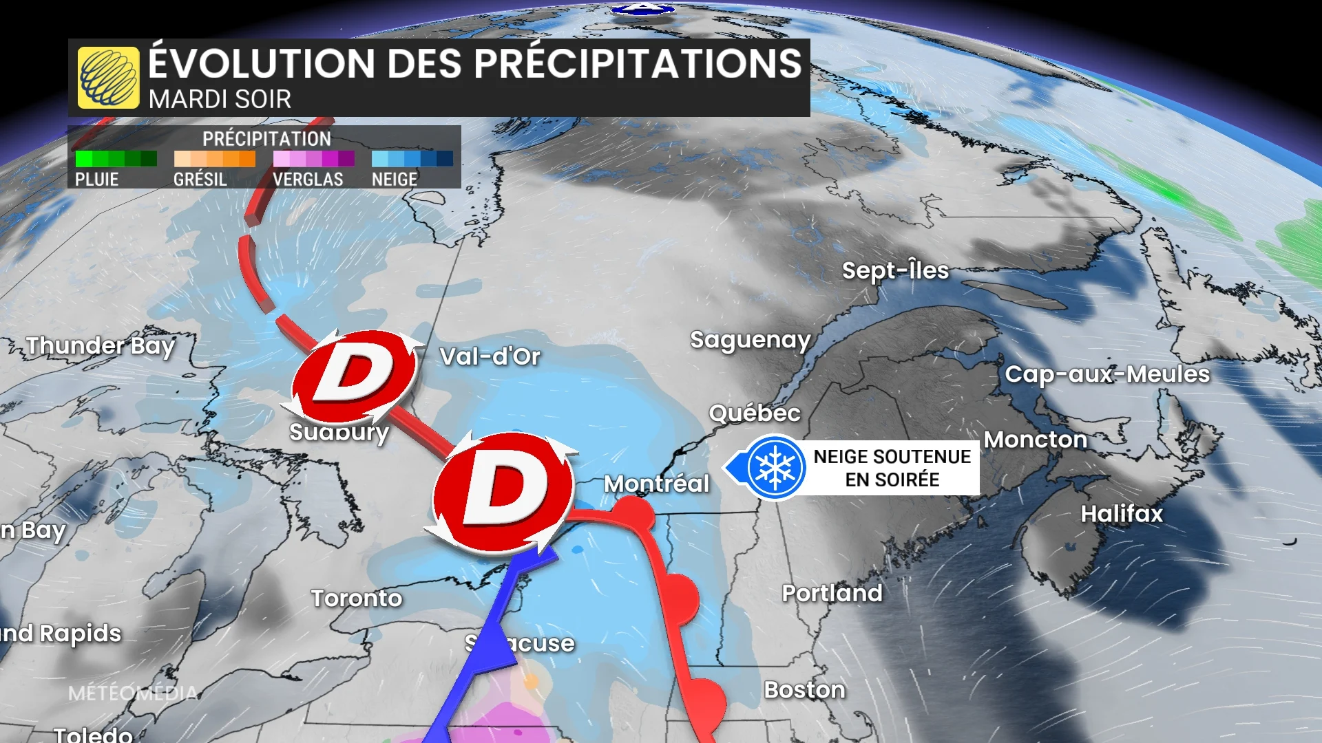 evolution des precipitations