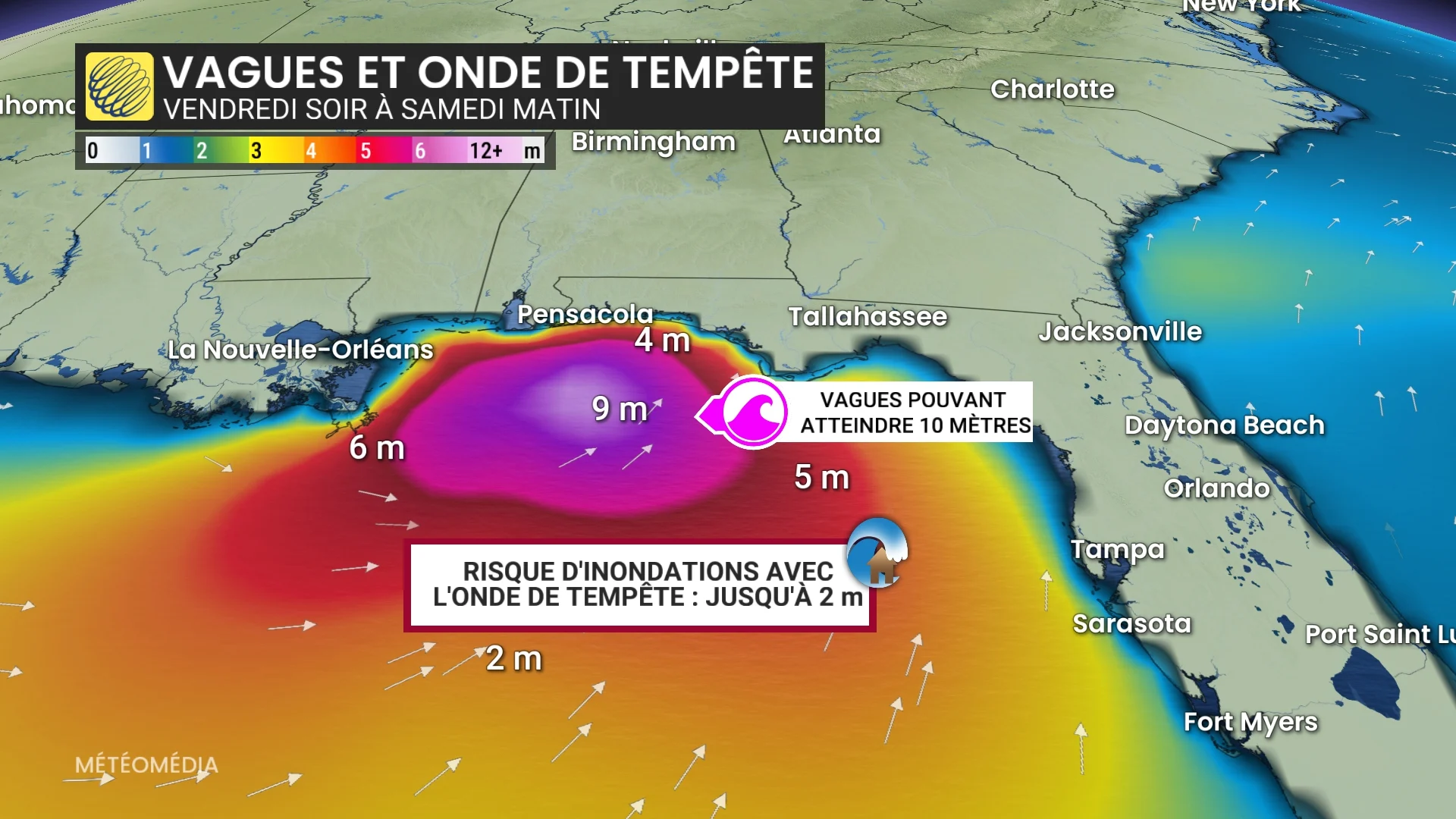 300+ mm de pluie : le premier ouragan majeur pourrait frapper d’ici samedi