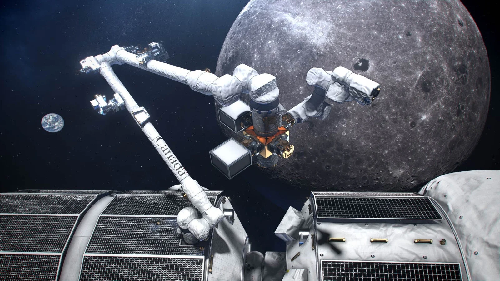 Canadarm3 Lunar Gateway Station - Artist Rendition - CSA