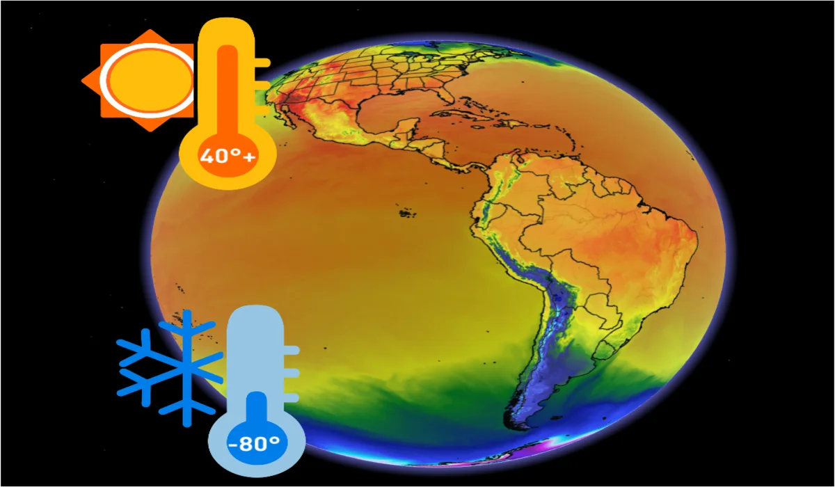 Un écart de plus de 110 °C entre le point chaud et froid sur Terre