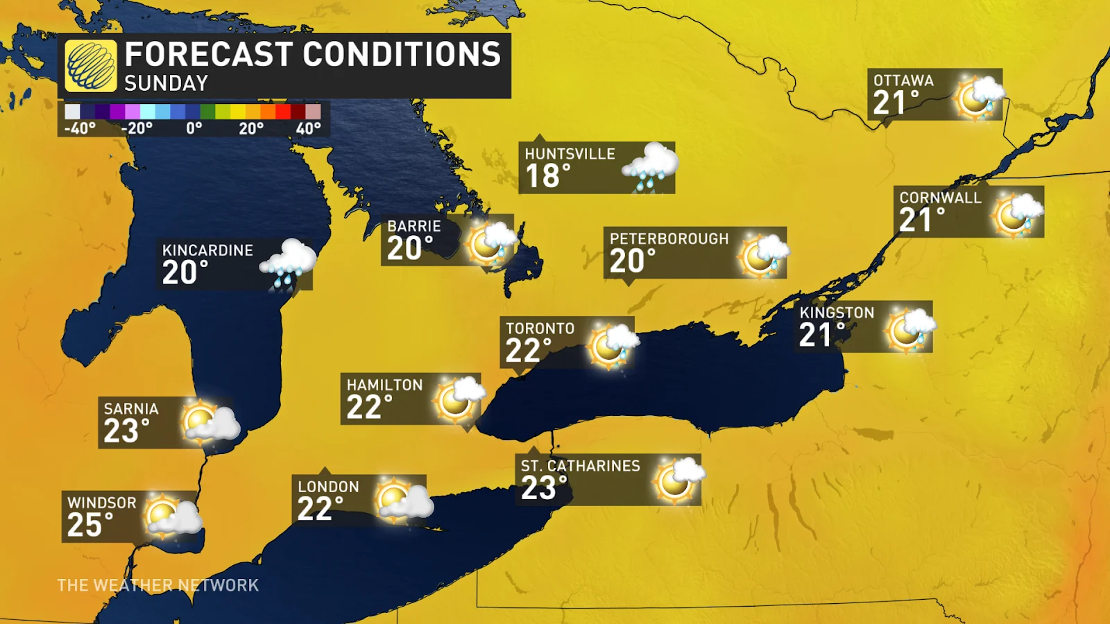 Southern Ontario Sunday forecast Aug 7 2024