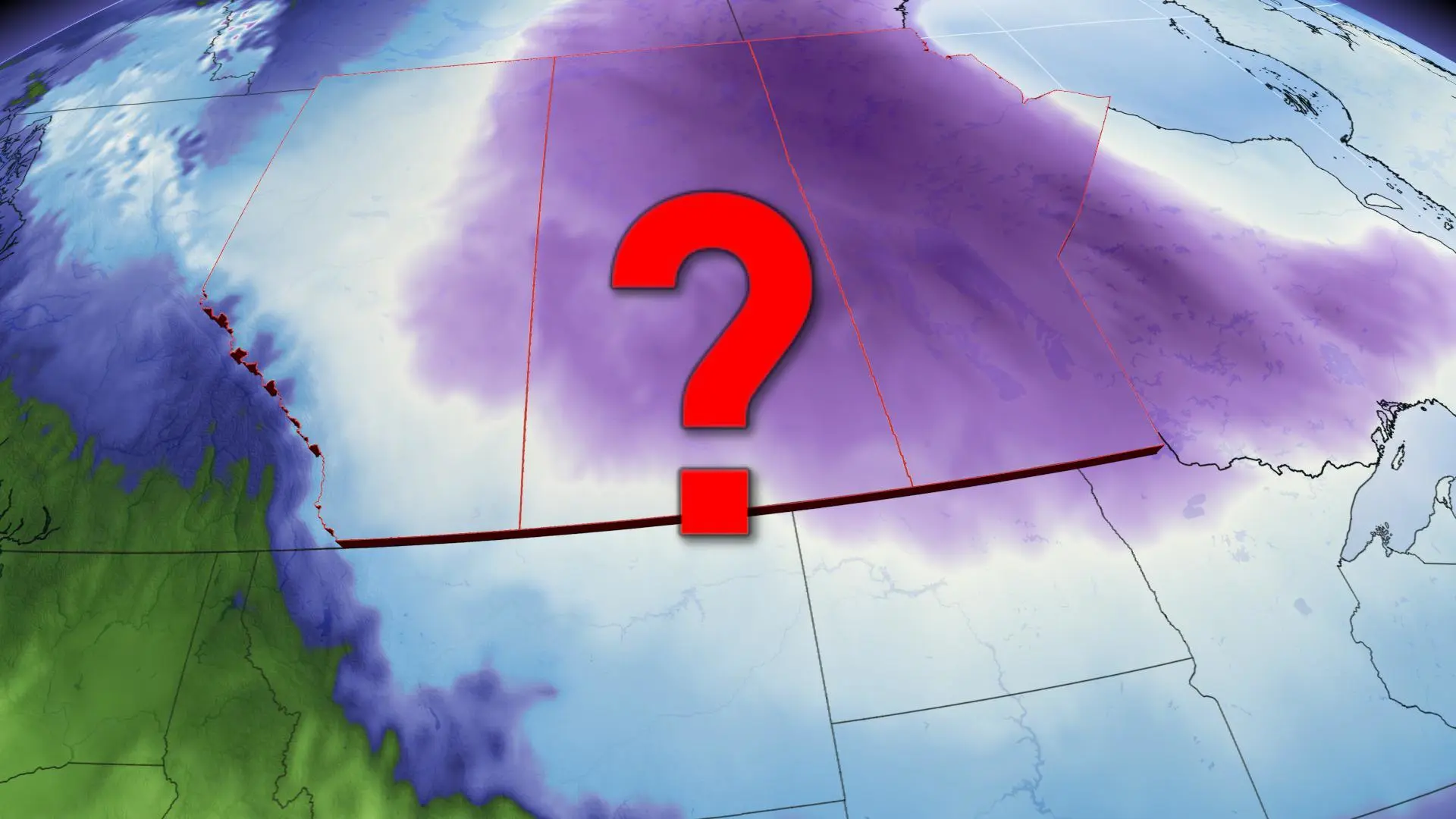 Strongest cold anomaly on the planet located in Alberta