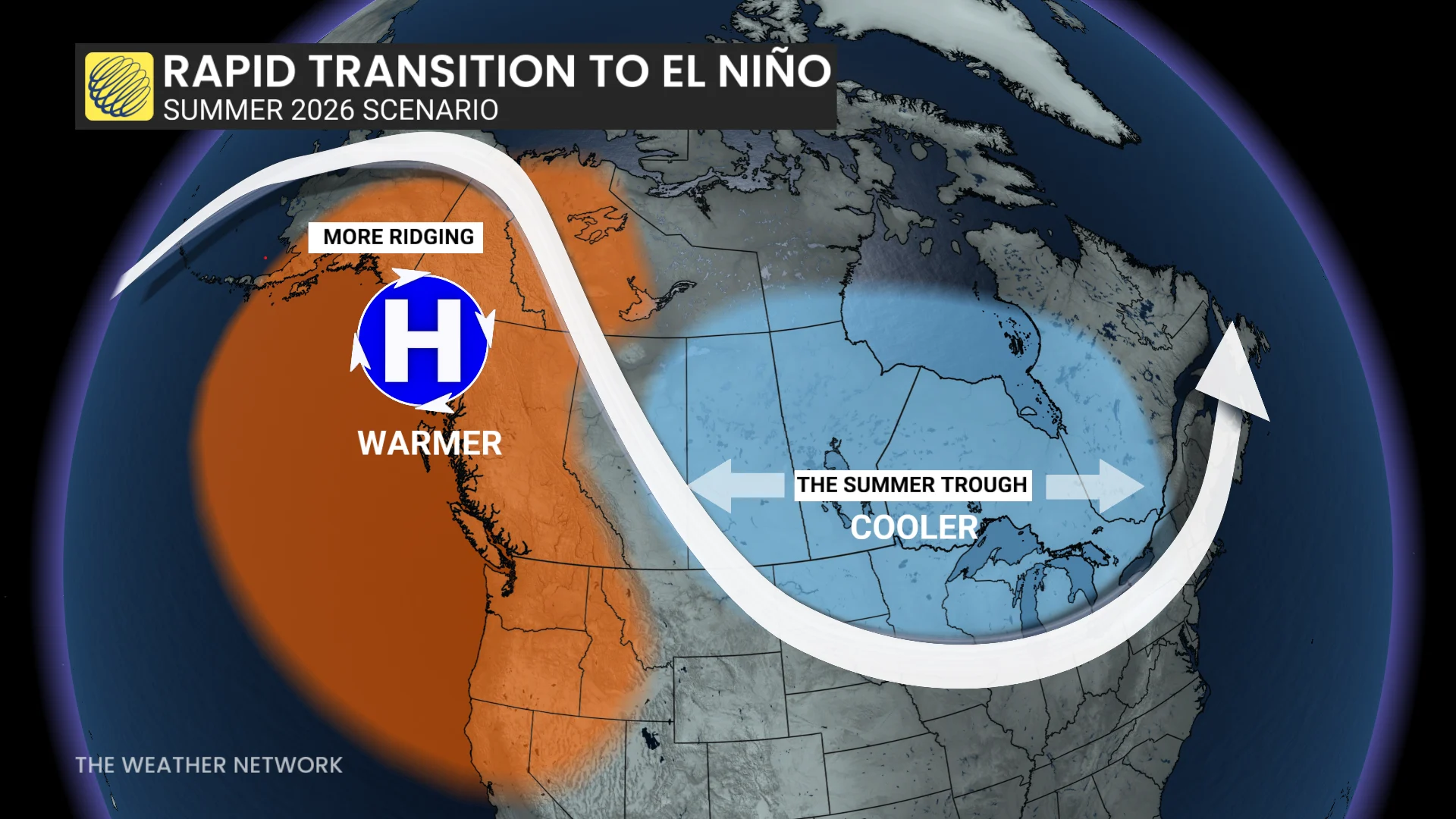Canada Summer Sneak Peek 2026 Jet Stream Pattern