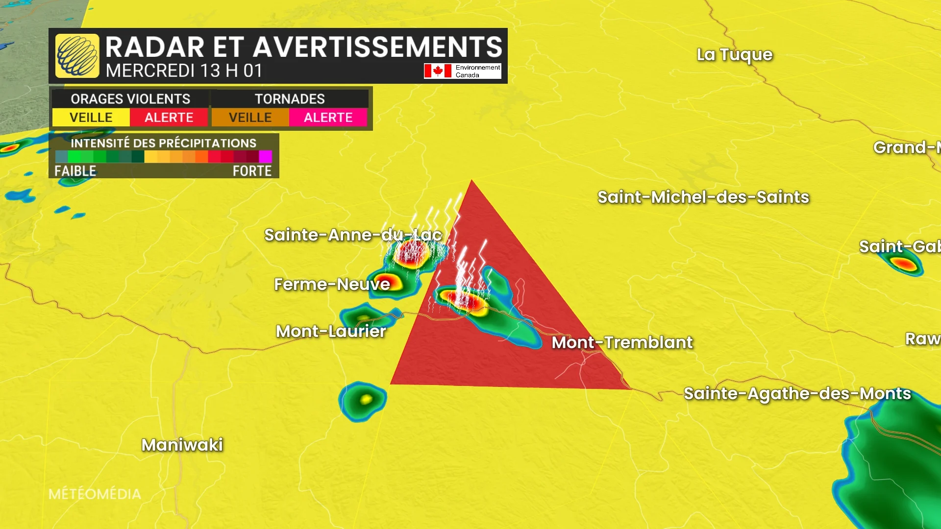 Alertes orages violents