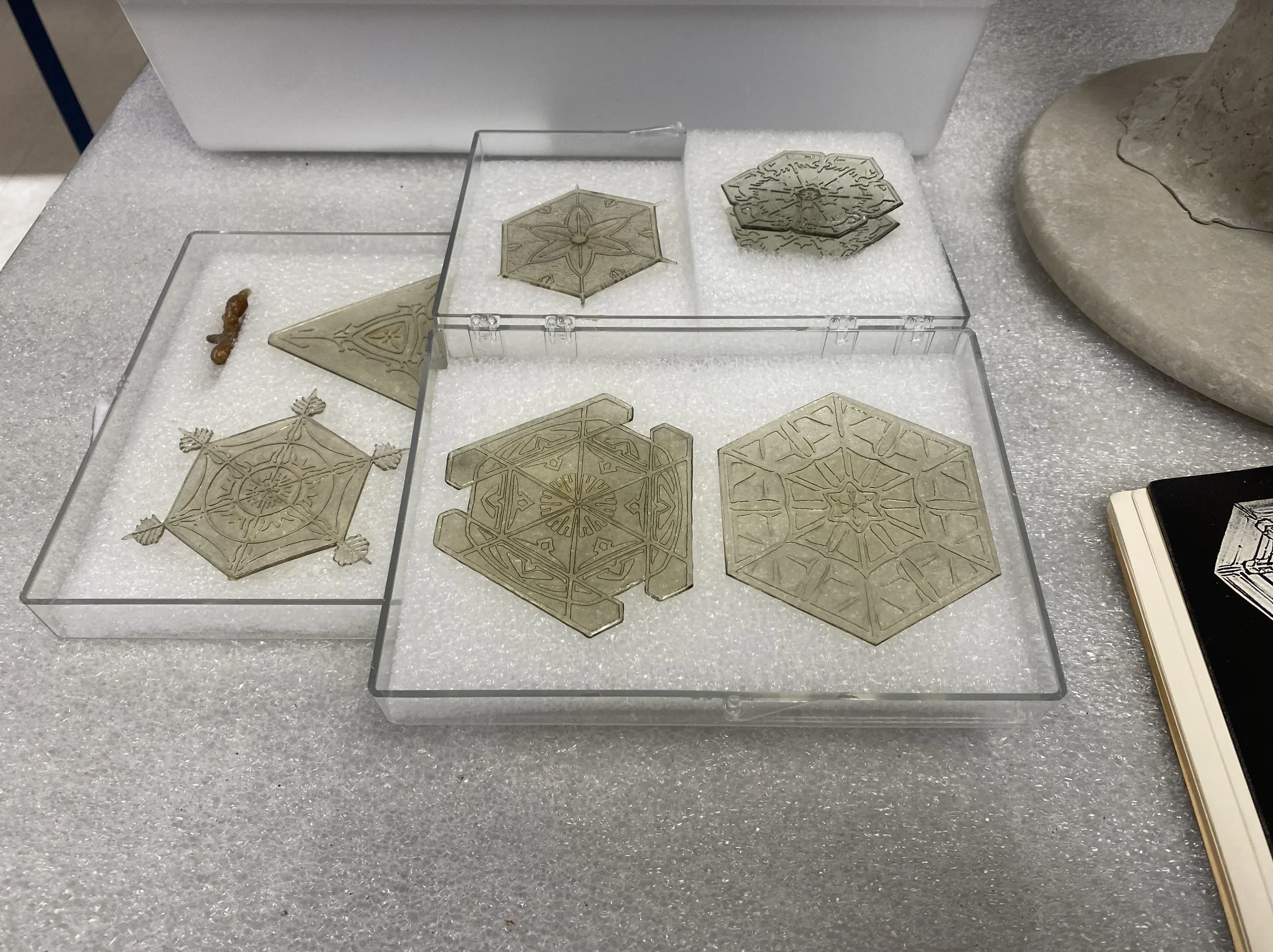 Nathan Coleman: These intricate models of snow crystals were created by Edwin Reiber for the Cranbrook Institute of Science (Michigan). The models were the "first accurate models of snow crystals" 3