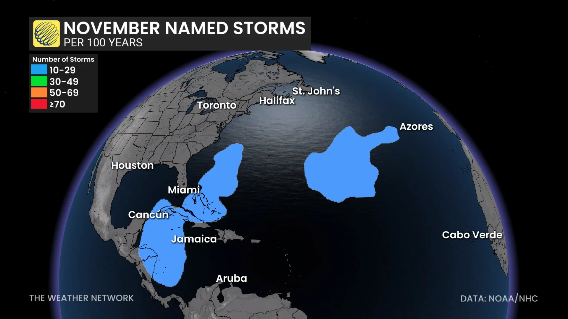 November Atlantic Named Storm Climatology