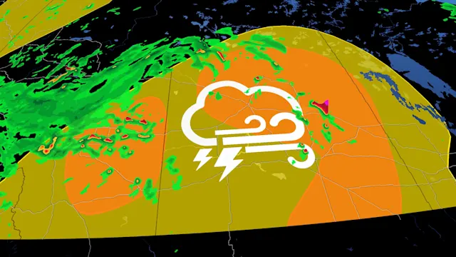 Nocturnal severe storm risk in Saskatchewan with large hail, strong ...