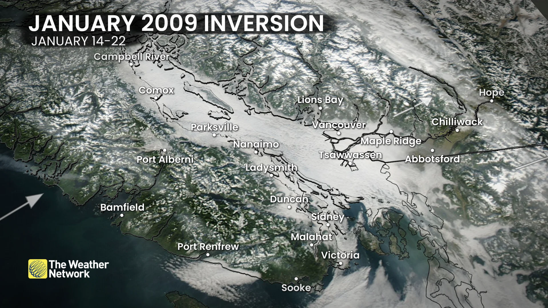 January 2009 temperature inversion in B.C.