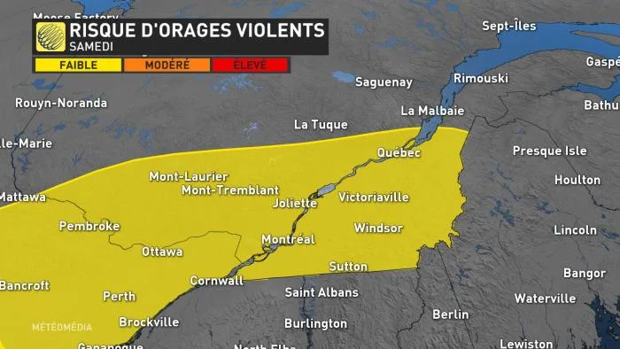 Risque d'orages