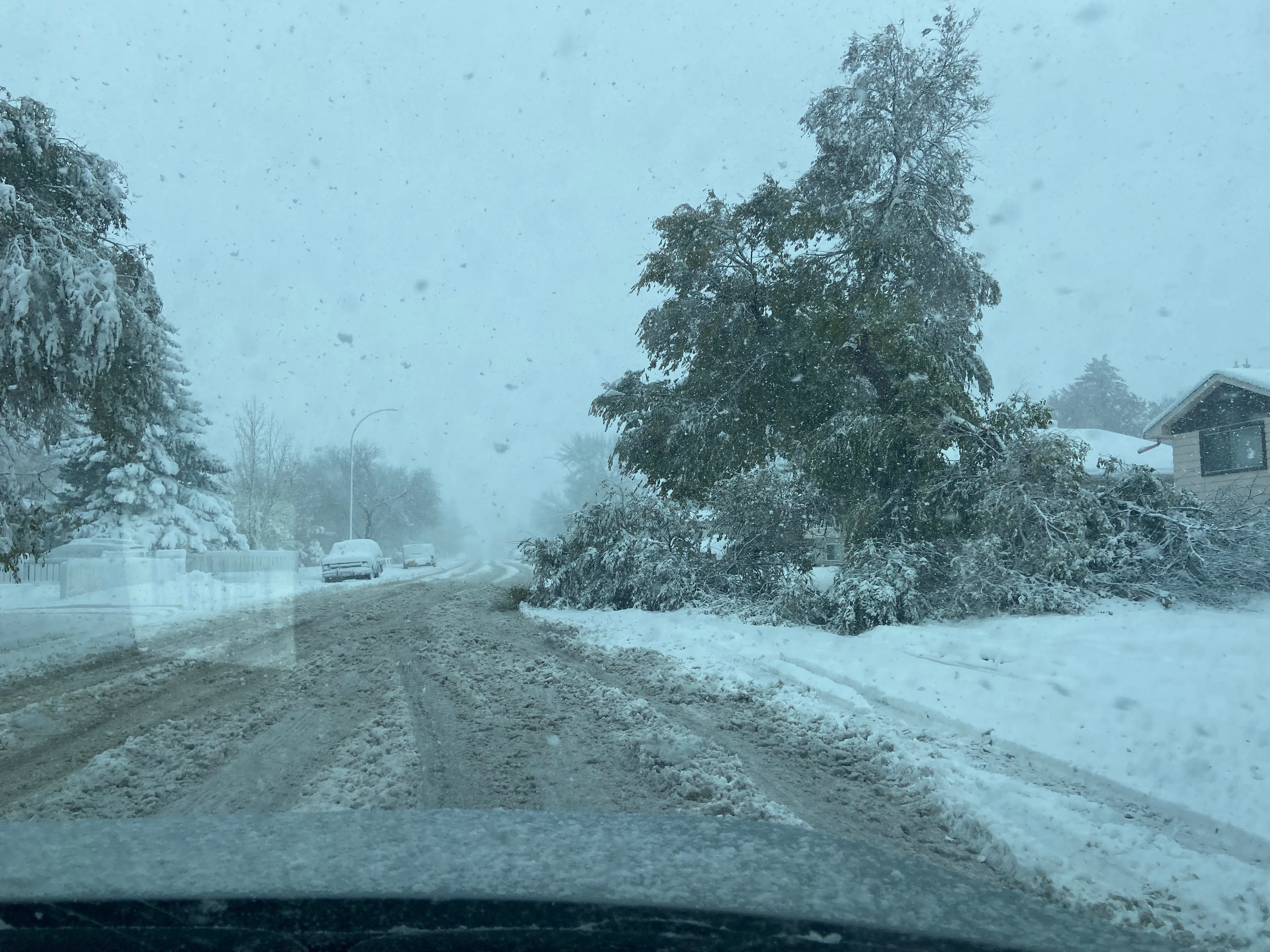 Southern Saskatchewan snowfall, Oct. 23, 2022 (free to use without credit)