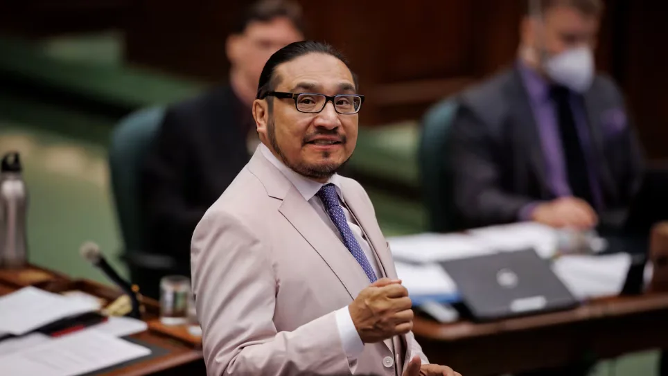 CBC - Kiiwetinoong NDP MPP Sol Mamakwa - Evan Mitsui