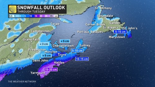 Winter storm eyes parts of the East Coast with significant snowfall - The  Weather Network