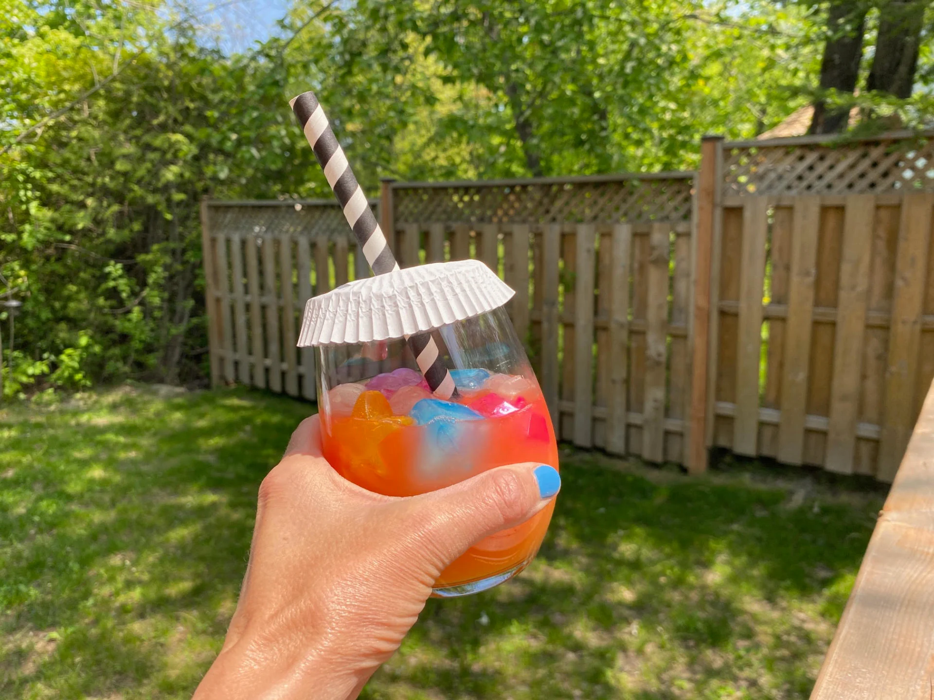 Verre et caissette