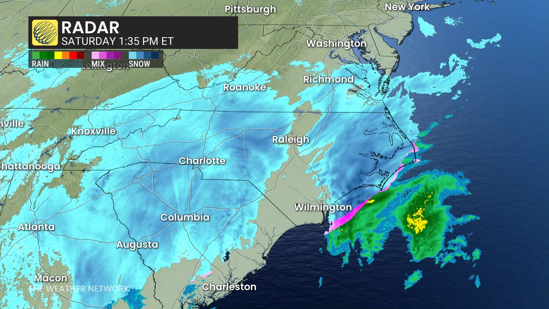 US Radar Saturday Afternoon