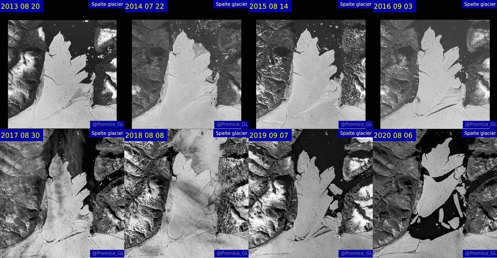 Spalte-Glacier-Calving-2013-2020-GEUS