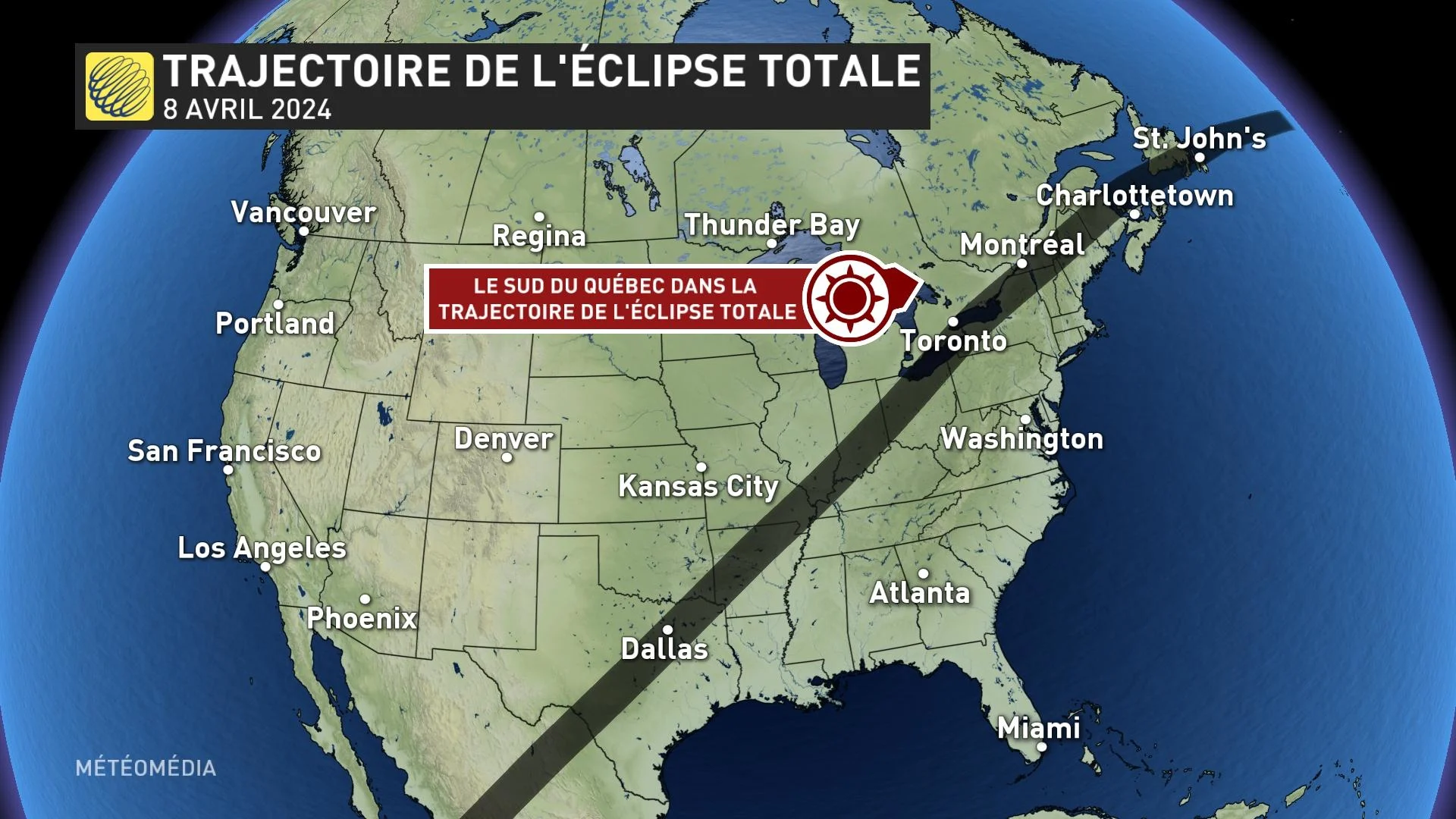 éclipse solaire - trajectoire