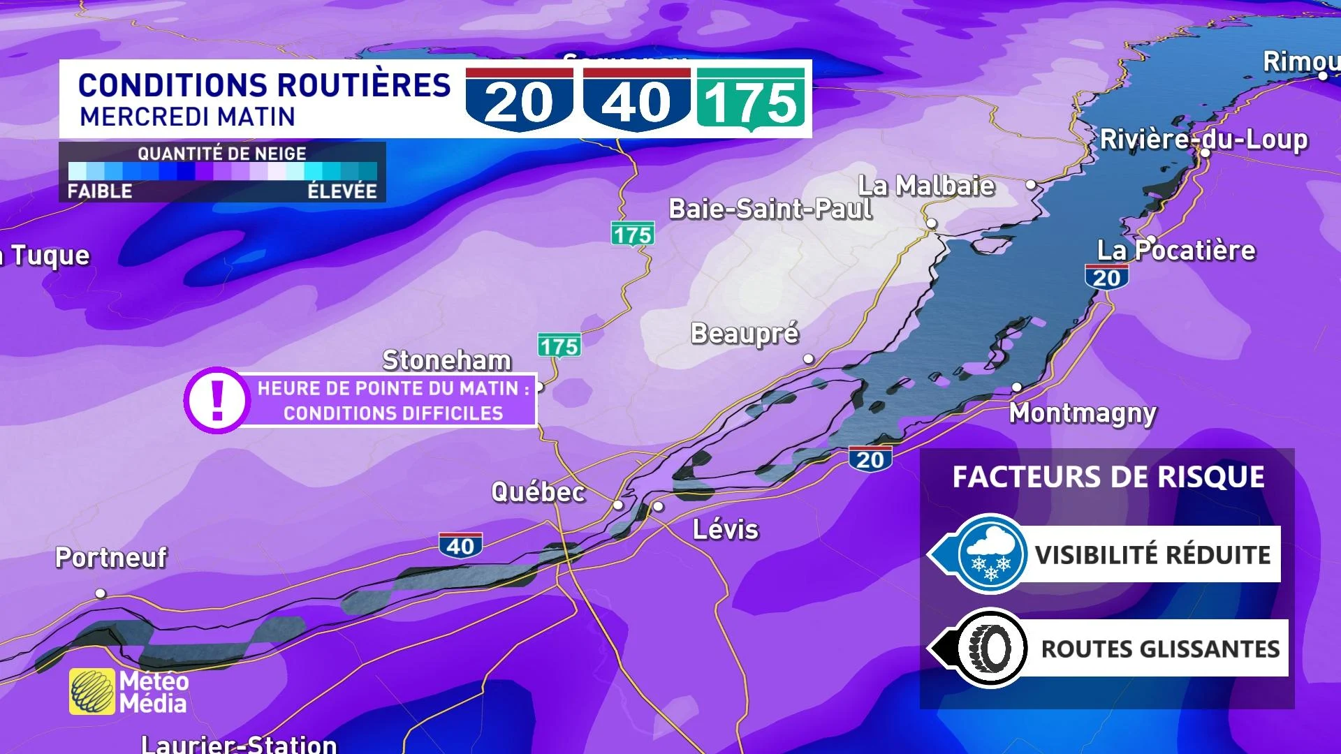 Deux villes, deux scénarios ce que réserve la tempête pour Montréal