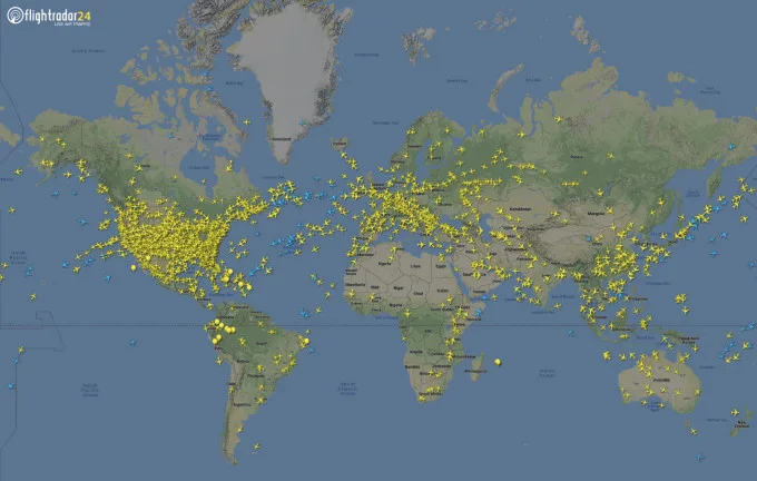 Traffic aérien depuis pandémie