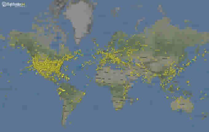 Traffic aérien depuis pandémie