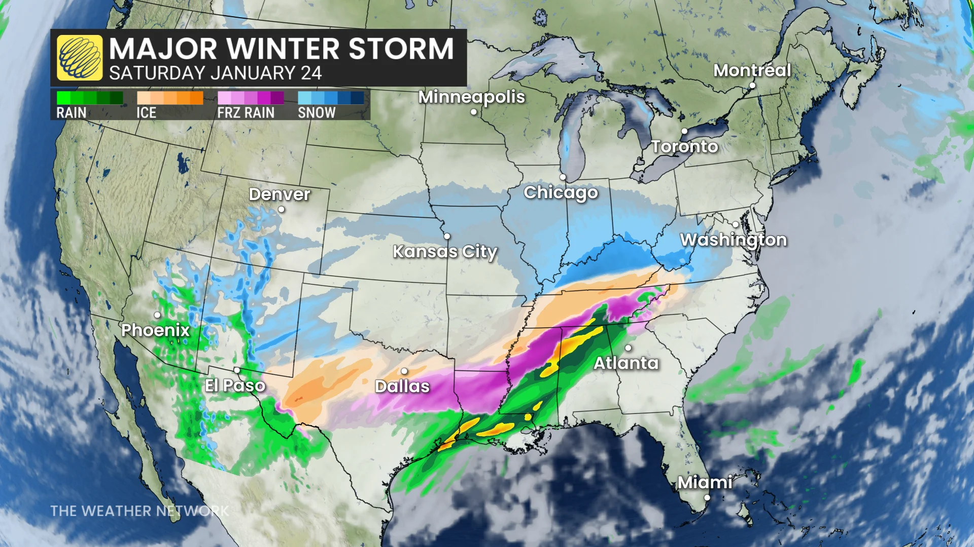 US Major Winter Storm January 24 2026
