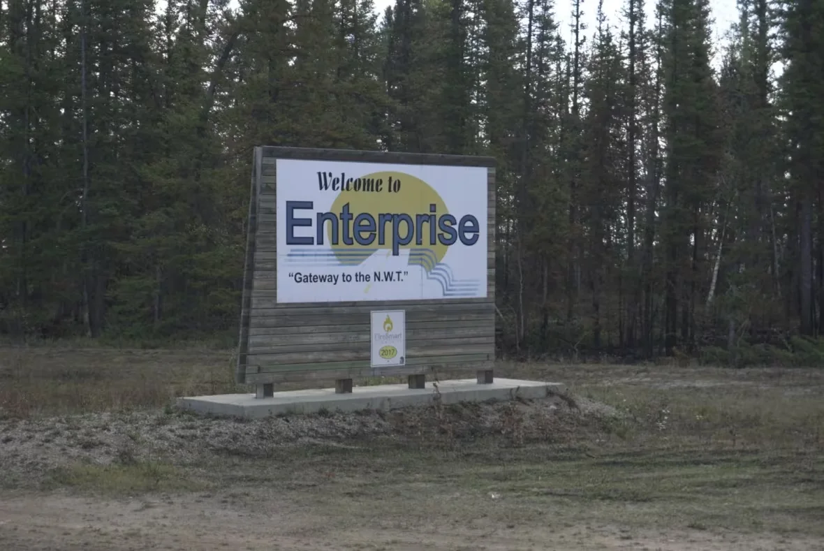 (CBC) welcome to enterprise NWT sign