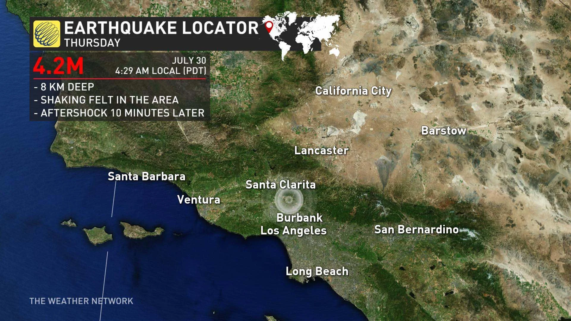 California quake locator