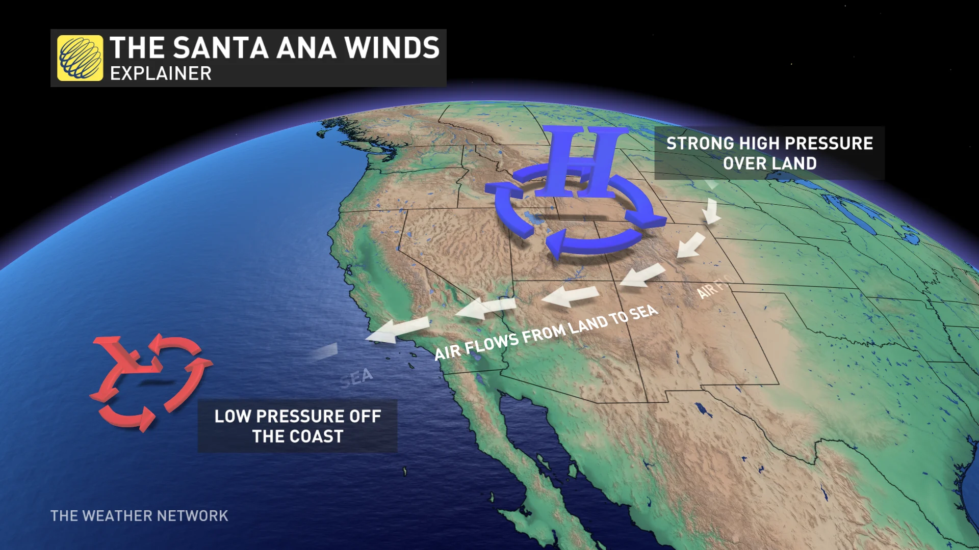 How Santa Ana winds fuelled the deadly fires in Southern California