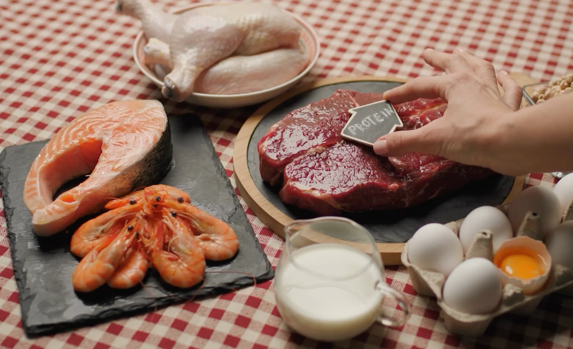 Videoblocks - free to use (from IR1700): High protein meals