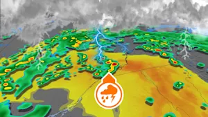 Pluie ce week-end : des orages violents pourraient s'en  mêler. Voyez où.